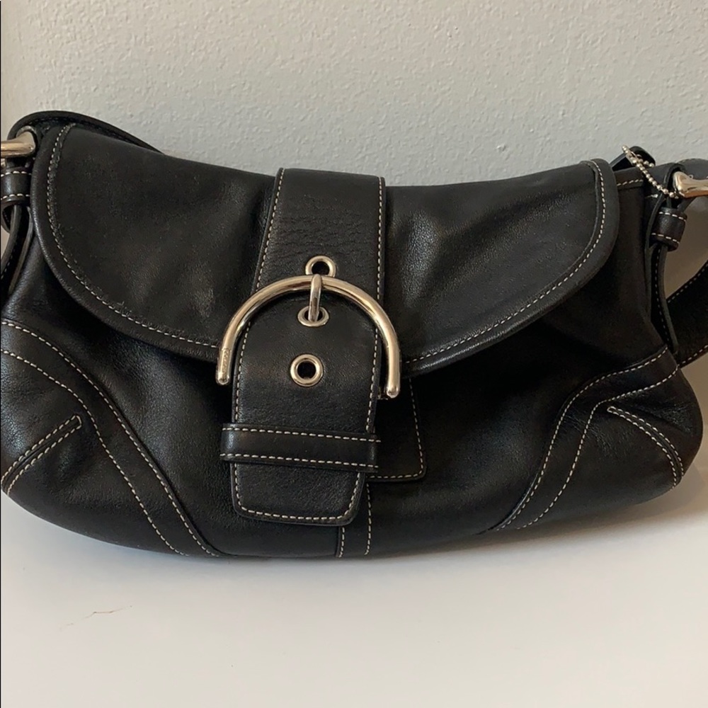 Black Coach handbag.
